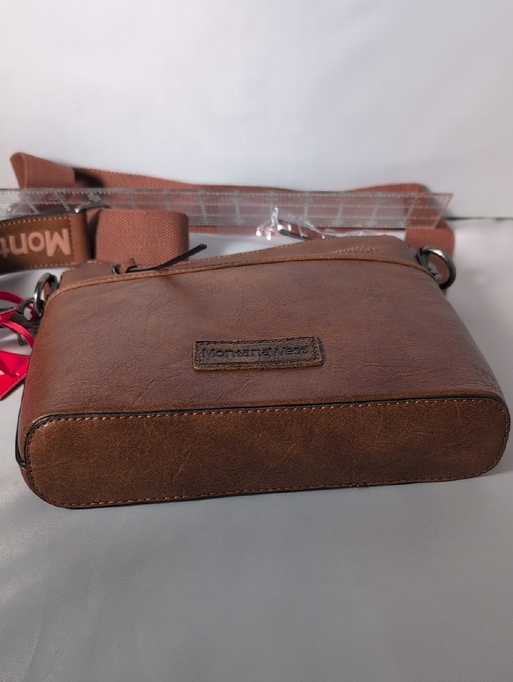 Montana West Brown Crossbody with Guitar Strap PU/Faux Leather - Picture 9 of 9